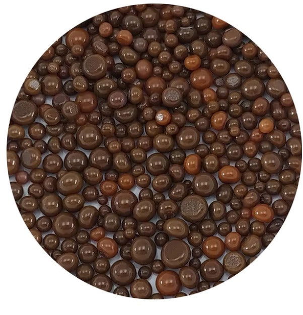 90 Coe Frit Balls Opal Woodland Brown - Stained Glass Express 
