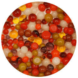 90 Coe Frit Balls Some Like It Hot Assortment - Stained Glass Express 
