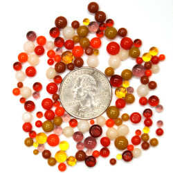 90 Coe Frit Balls Some Like It Hot Assortment - Stained Glass Express 