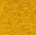 90 Coe Frit Balls Transparent Marigold Yellow - Stained Glass Express 