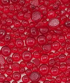90 Coe Frit Balls Transparent Red - Stained Glass Express 