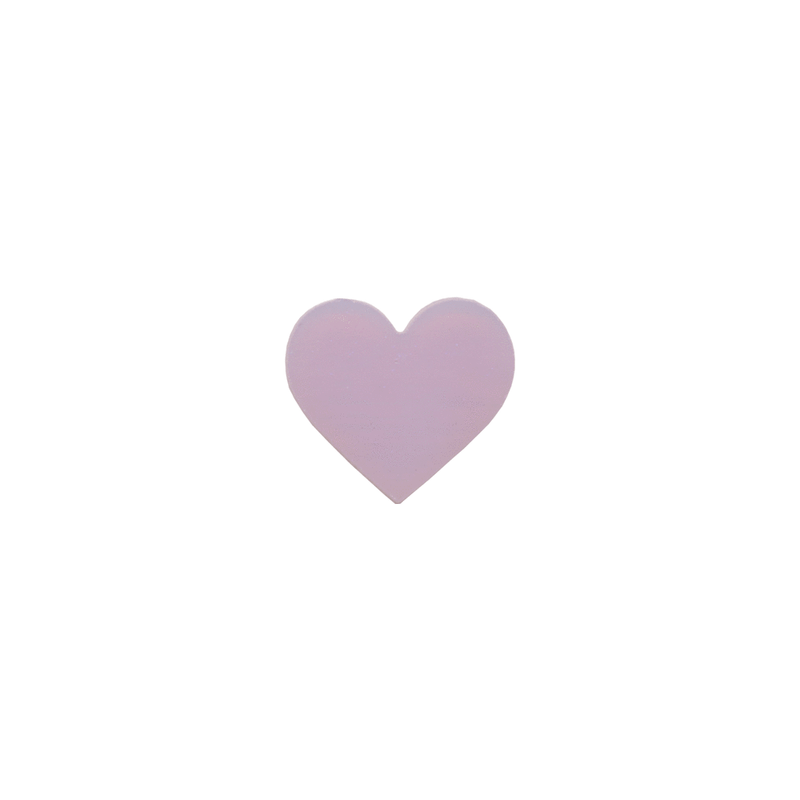 90 Coe Precut Heart 3 Pack Pink - Stained Glass Express 
