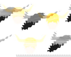 90 Coe Precut Highland Cow - Stained Glass Express 