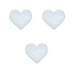 90 Coe Precut Mini Hearts 3 Pack White - Stained Glass Express 