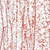 90 Coe Red Frit, Streamers - Stained Glass Express 