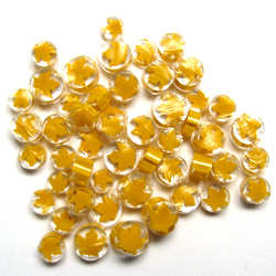 90 Coe Yellow Maple Leaf Millefiori - Stained Glass Express 