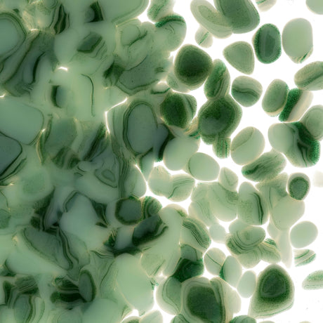 90 Frit Opal Coarse Mint Opal Deep Green Streaky