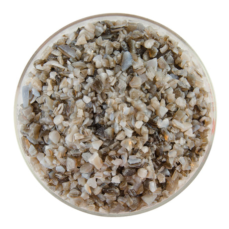 90 Frit Opal Coarse White Dark Brown Streaky