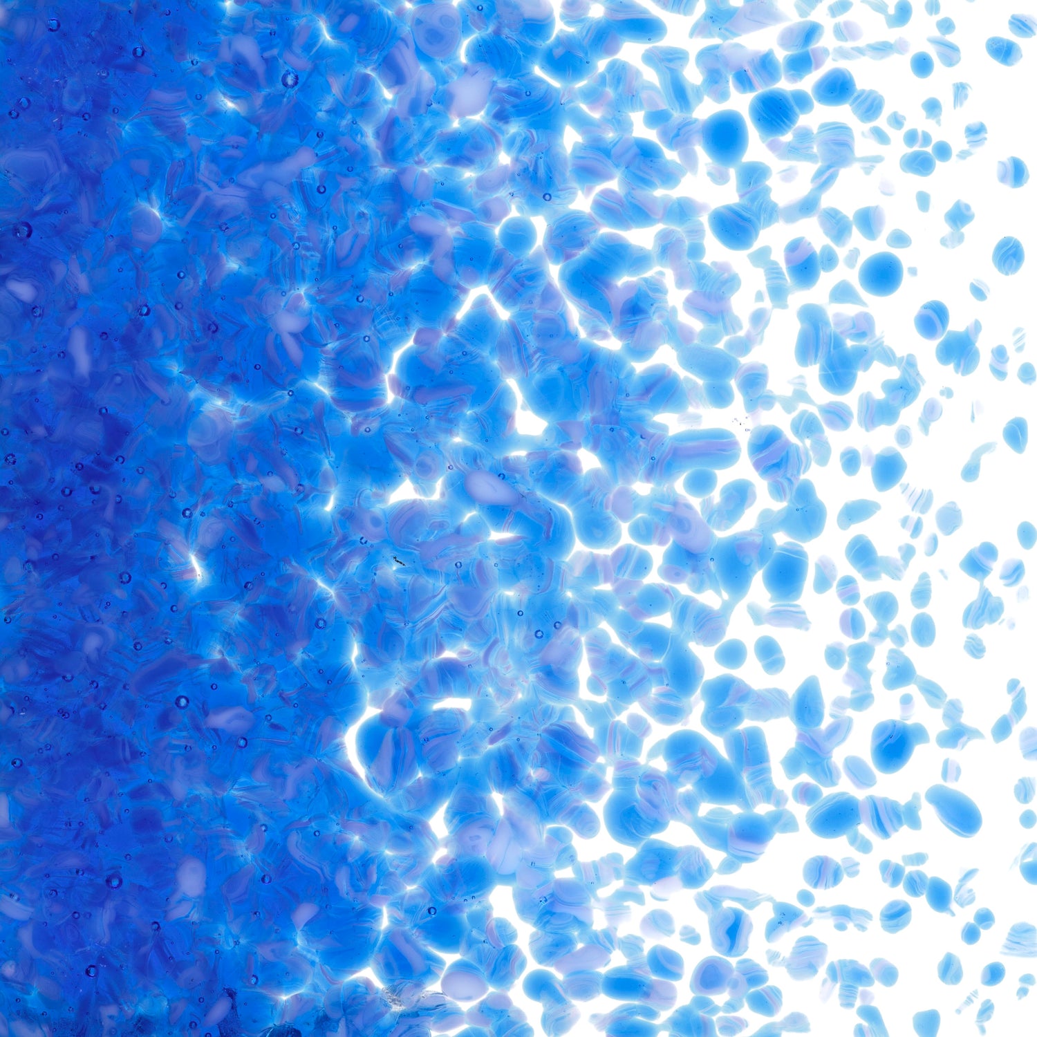 90 Frit Opal Medium Caribbean Blue White Streaky