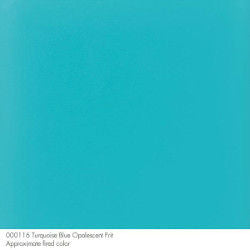 90 Frit Opal Medium Turquoise Blue - Stained Glass Express 