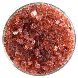 90 Frit Transparent Coarse Sunset Coral - Stained Glass Express 