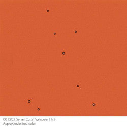 90 Frit Transparent Coarse Sunset Coral - Stained Glass Express 