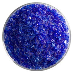 90 Frit Transparent Coarse True Blue - Stained Glass Express 