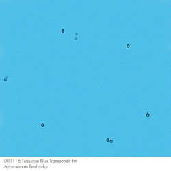 90 Frit Transparent Course Turquoise Blue - Stained Glass Express 