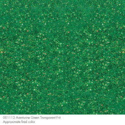 90 Frit Transparent Medium Aventurine Green - Stained Glass Express 