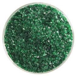 90 Frit Transparent Medium Kelly Green - Stained Glass Express 