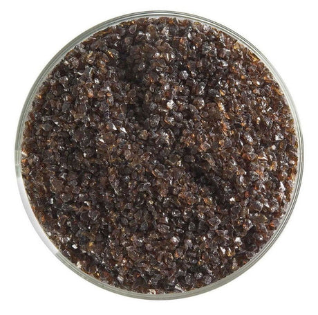 90 Frit Transparent Medium Sienna - Stained Glass Express 