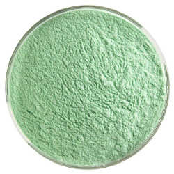 90 Frit Transparent Powder Kelly Green - Stained Glass Express 