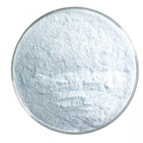 90 Frit Transparent Powder Light Turquoise - Stained Glass Express 
