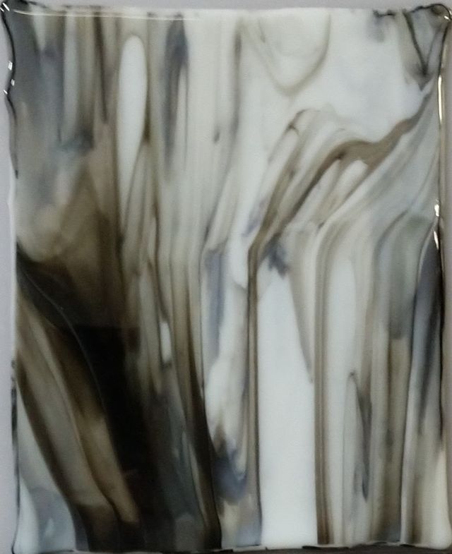 96 Black White Zebra Opal - Stained Glass Express 