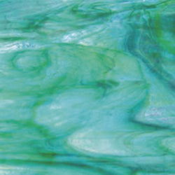 96 COE Aqua Lime Pearl Opal - Stained Glass Express 