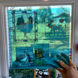 96 COE Caribbean Blue and White Wispy