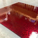 96 COE Cherry Red Rough Rolled