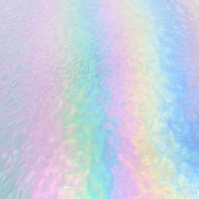 96 COE Clear Hammered Iridescent