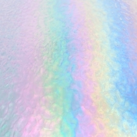 96 COE Clear Hammered Iridescent