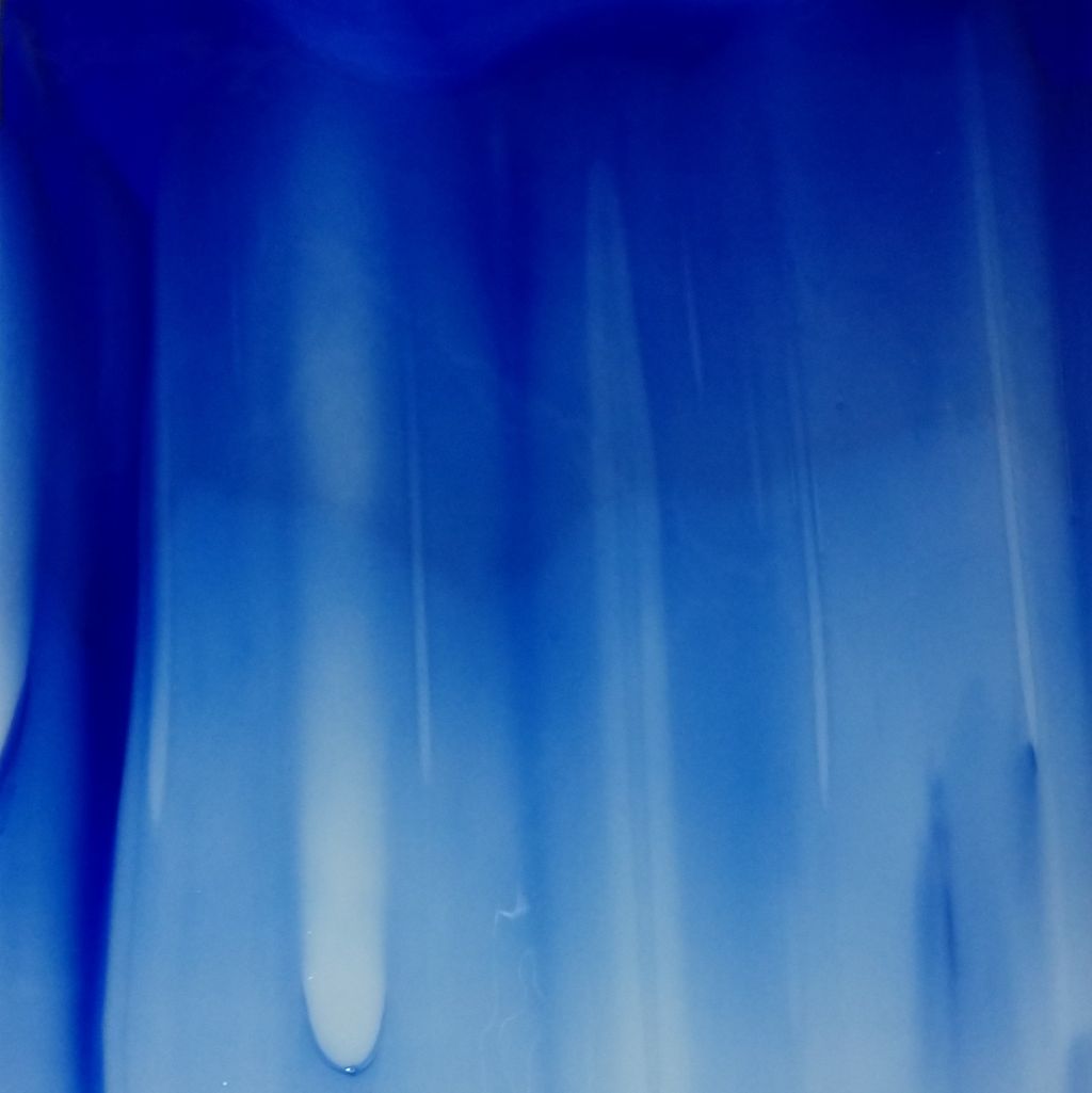 96 COE Cobalt on White Opal - Stained Glass Express 