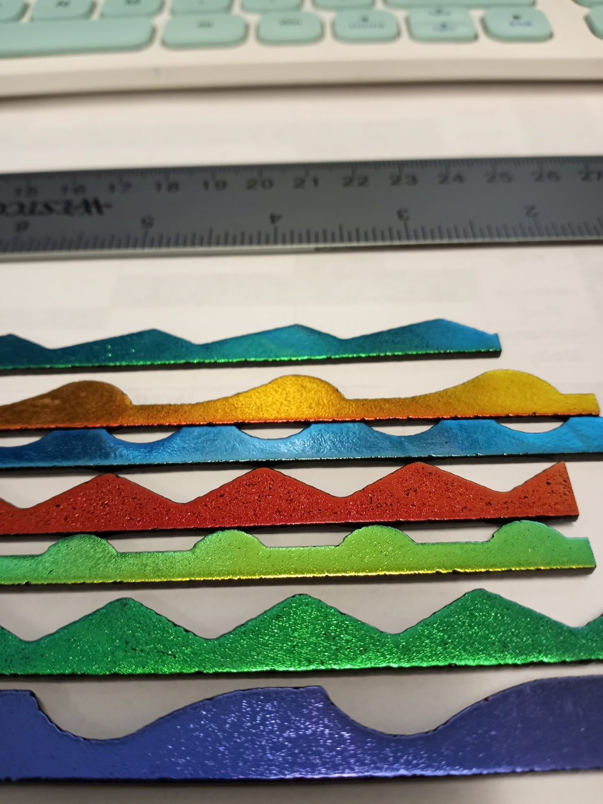 96 COE Dichroic Firestrip Border