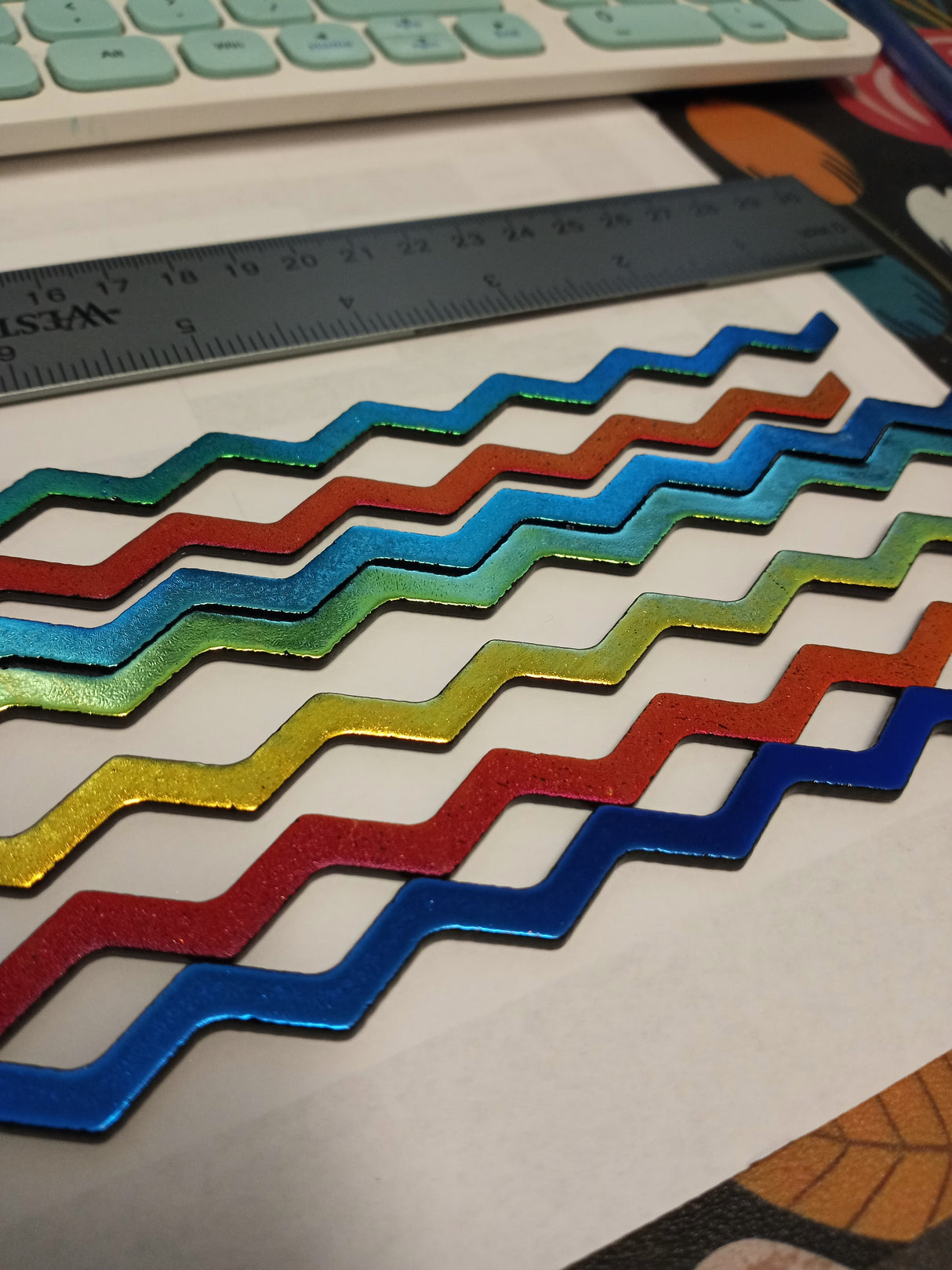 96 COE Dichroic Firestrip Primary Wavy