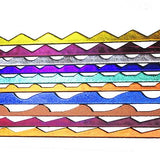 96 COE Dichroic Firestrip Primary on Black Border