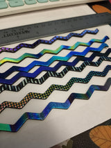 96 COE Dichroic Firestrip Patterns Wavy