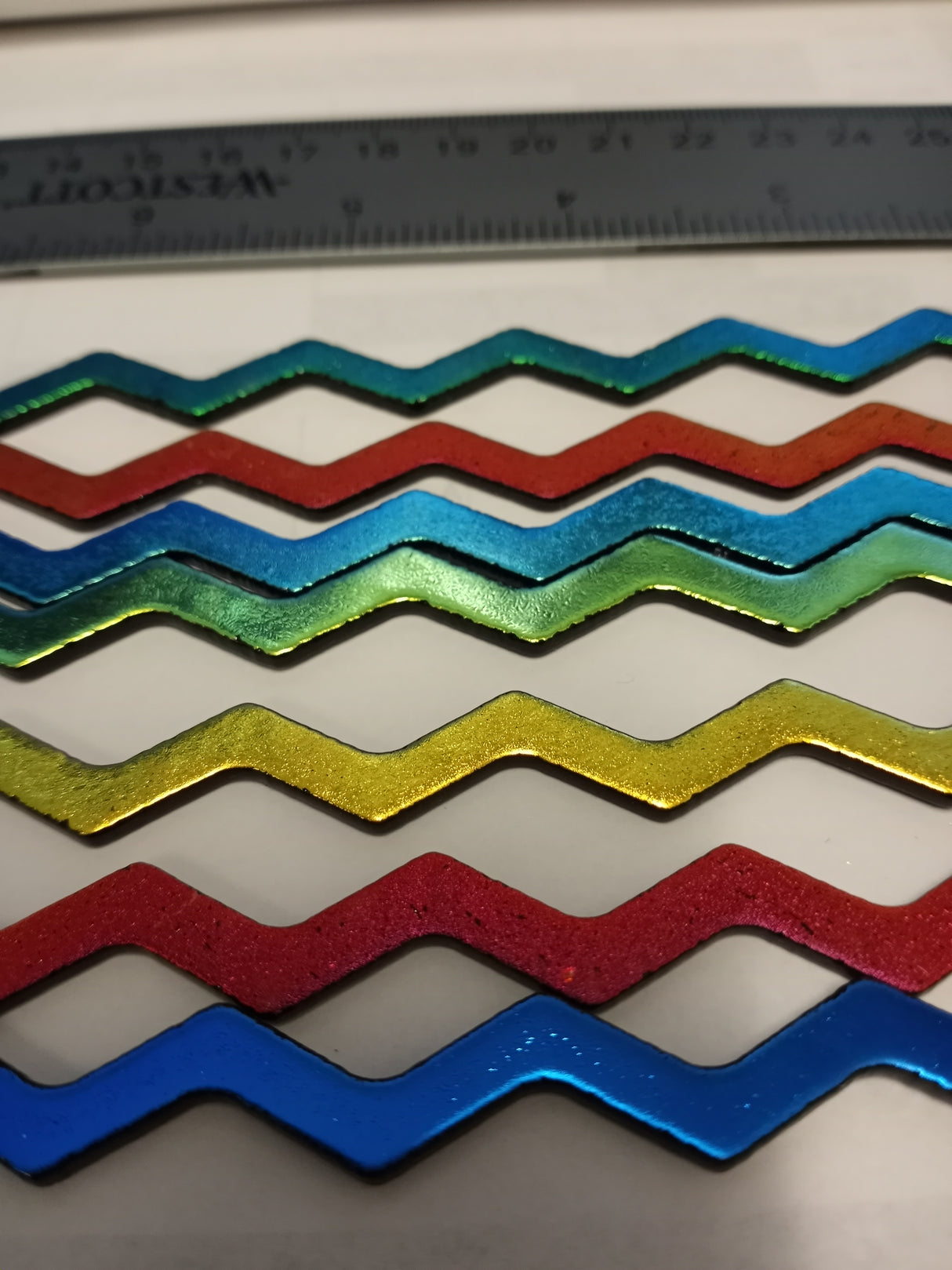 96 COE Dichroic Firestrip Primary Wavy