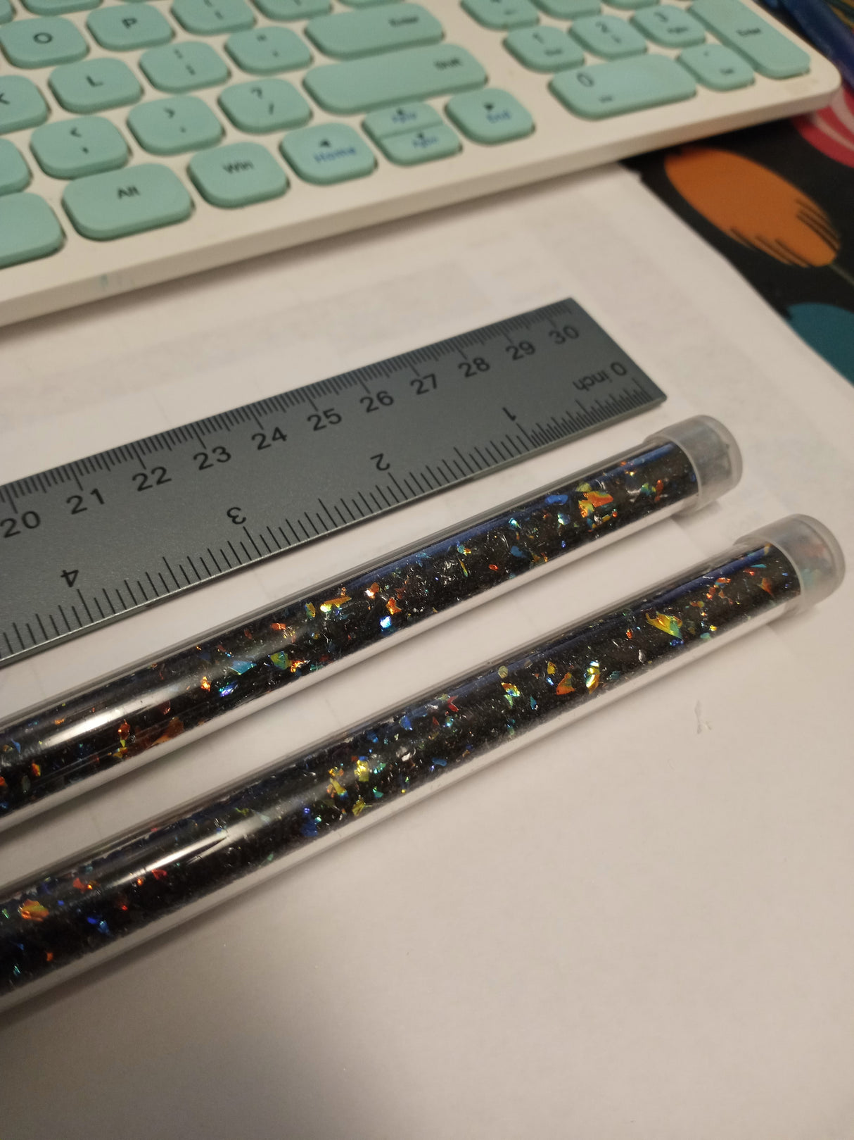 96 COE Dichroic Frit Flakes Black