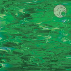 96 COE Dk Green w/ White - Stained Glass Express 