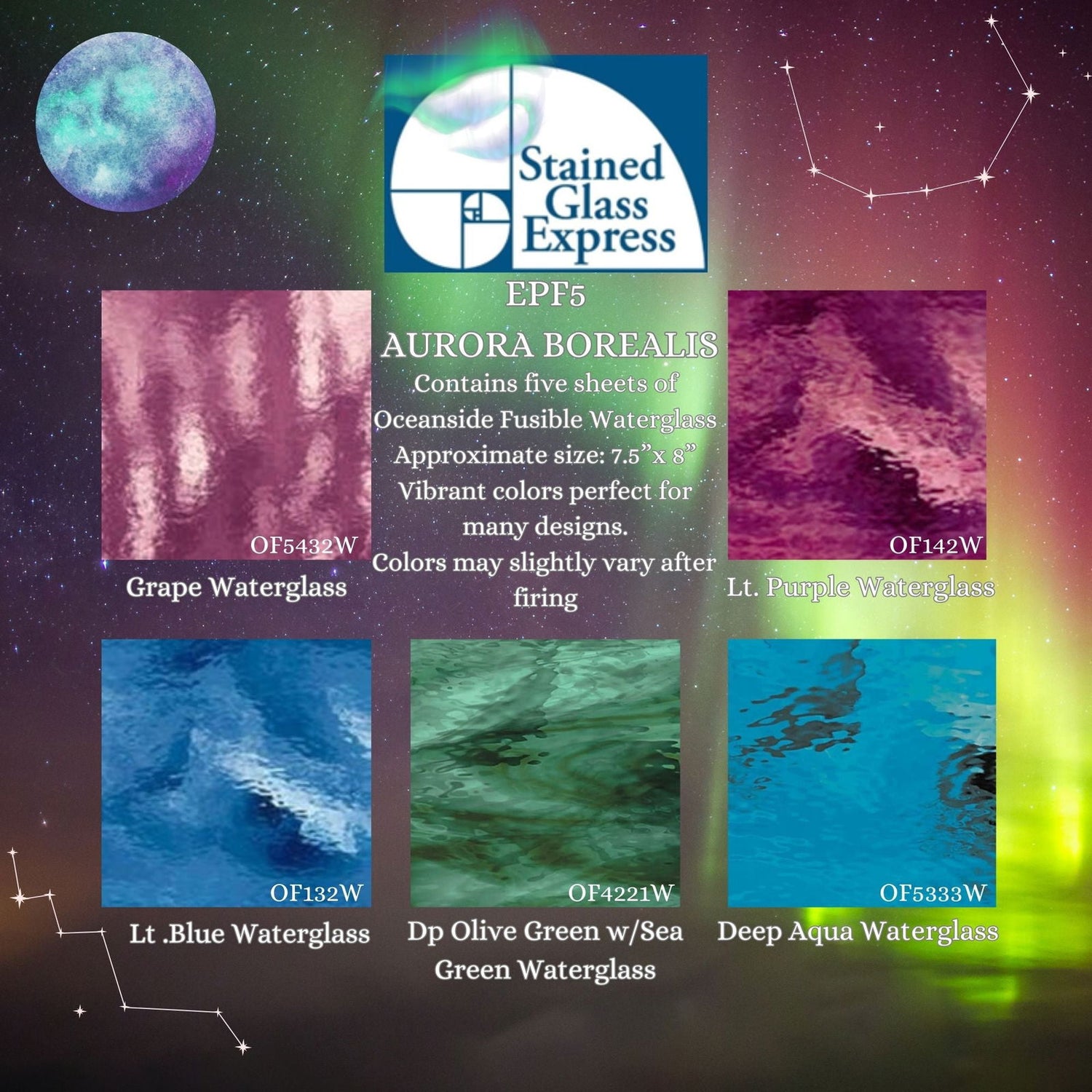 96 COE Express Pack Aurora Borealis - Stained Glass Express 