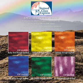 96 COE Express Pack Beginner's Basic Rough Rolled - Stained Glass Express 