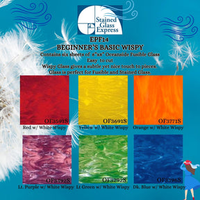 96 COE Express Pack Beginner's Basic Wispy - Stained Glass Express 