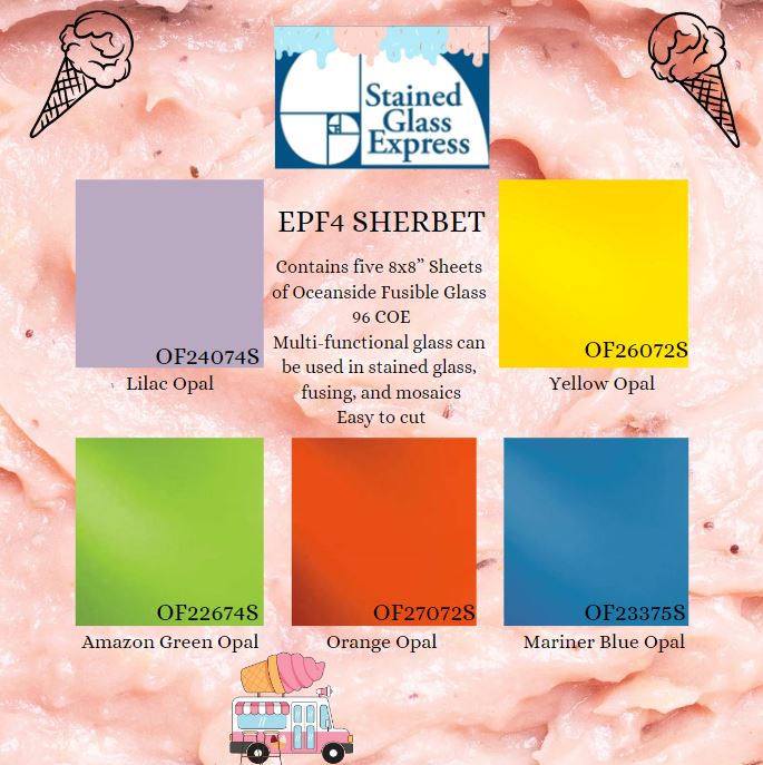 96 COE Express Pack Sherbet - Stained Glass Express 