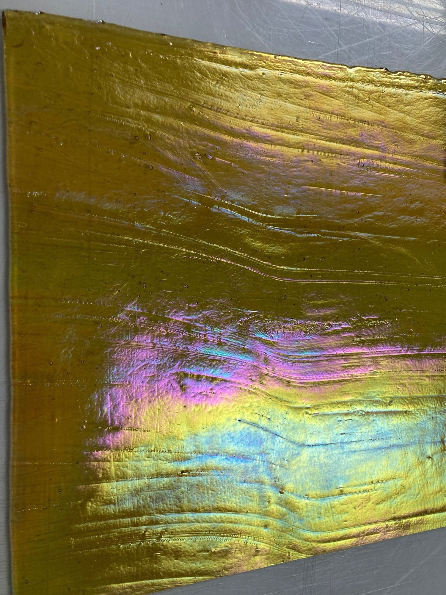 96 COE Gold Iridescent - Stained Glass Express 