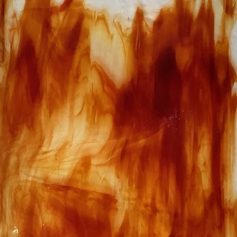 96 COE Grenadine & Clear Fusible - Stained Glass Express 