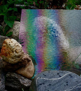 96 COE Iridescent Clear Granite - Stained Glass Express 