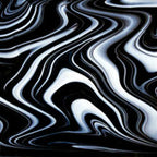 96 COE Licorice Swirl Opal Art - Stained Glass Express 