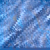 96 COE Lt Blue and White Translucent Streaky - Stained Glass Express 