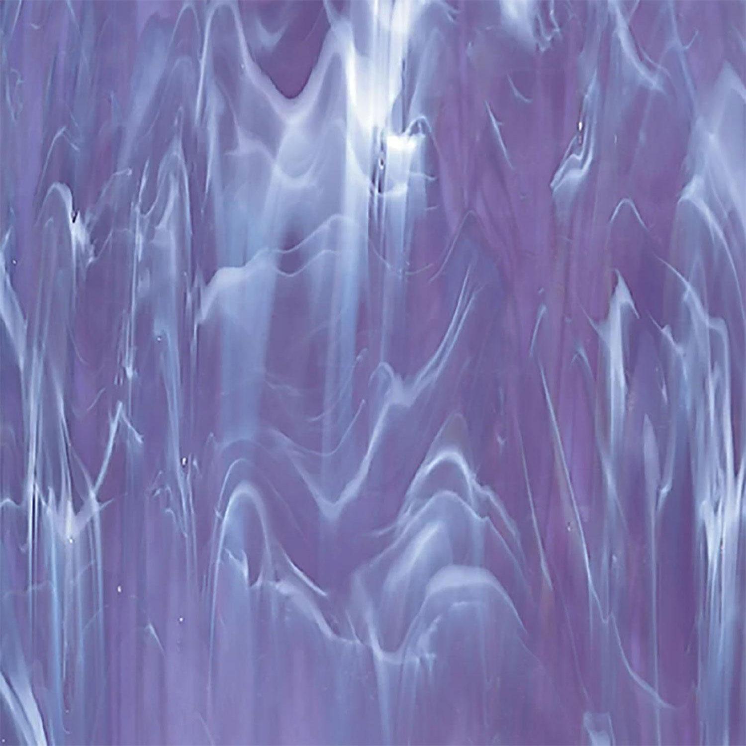 96 COE Lt Grape w/ White - Stained Glass Express 