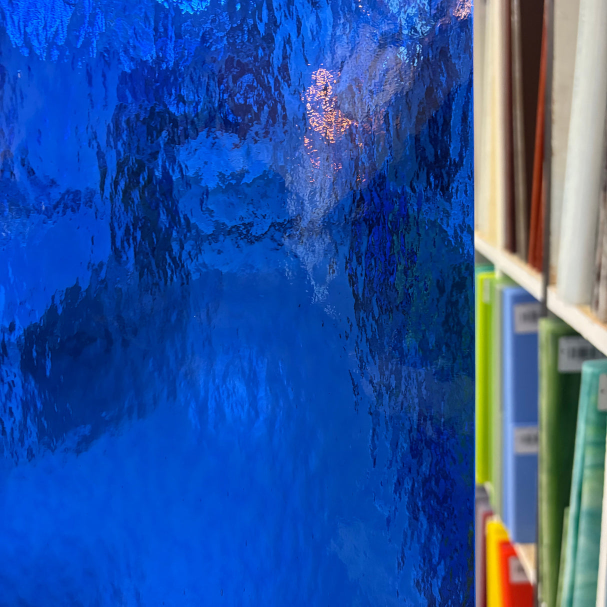 96 COE Medium Blue Rough Rolled