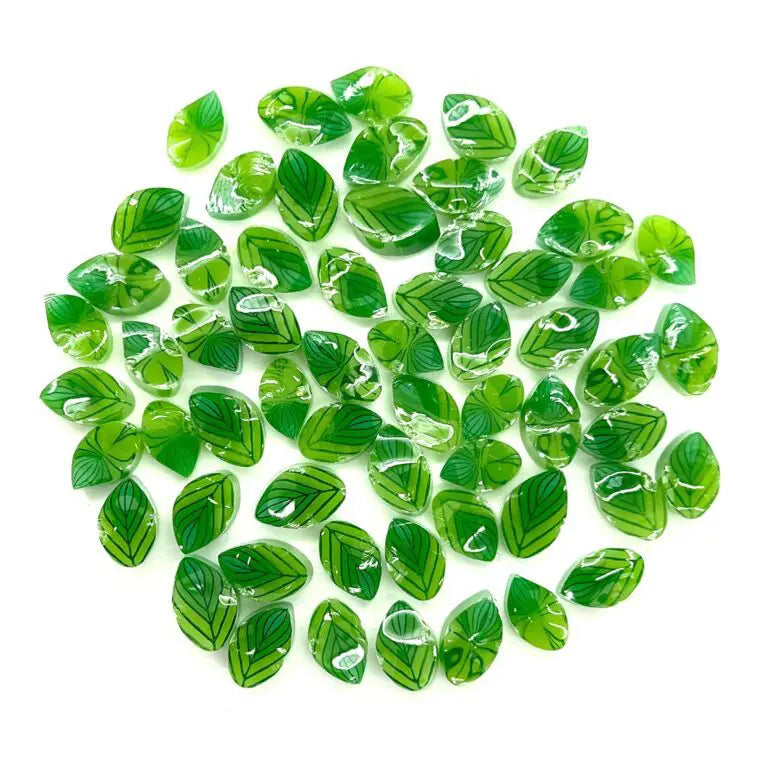 96 COE Murrine Green Leaves