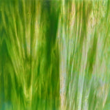 96 COE Olive Green and Clear Luminescent